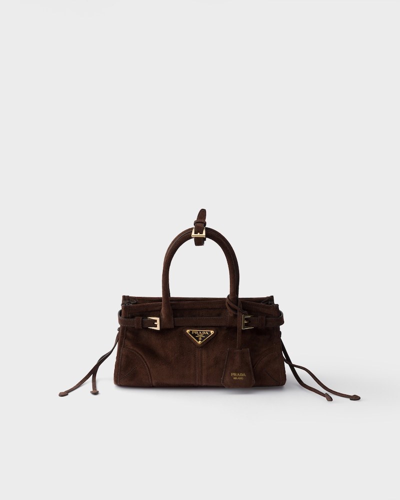 Prada Bonnie suede mini handbag